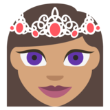Princess: Medium Skin Tone on JoyPixels 2.2.4