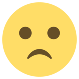 Slightly Frowning Face on JoyPixels 2.2.4