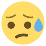 Sad but Relieved Face on JoyPixels 2.2.5