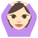 Person Gesturing OK: Light Skin Tone on JoyPixels 2.2.5