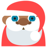 Santa Claus: Medium-Dark Skin Tone on JoyPixels 2.2.5