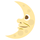 First Quarter Moon Face on JoyPixels 2.2.5