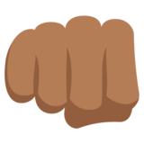Oncoming Fist: Medium-Dark Skin Tone on JoyPixels 2.2.5