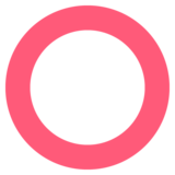 Hollow Red Circle on JoyPixels 2.2.5