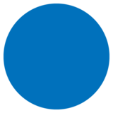 Blue Circle on JoyPixels 2.2.5