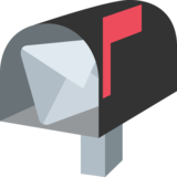 Open Mailbox with Raised Flag on JoyPixels 2.2.5