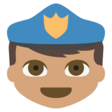 Police Officer: Medium Skin Tone on JoyPixels 2.2.5