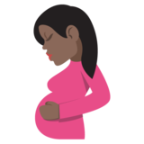 Pregnant Woman: Dark Skin Tone on JoyPixels 2.2.5