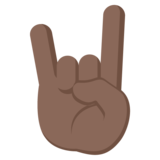 Sign of the Horns: Dark Skin Tone on JoyPixels 2.2.5