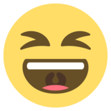 Grinning Squinting Face on JoyPixels 2.2.5