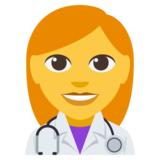Woman Health Worker on JoyPixels 3.0