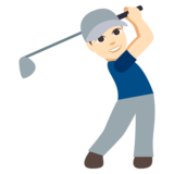 Person Golfing: Light Skin Tone on JoyPixels 3.0