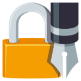 Locked with Pen on JoyPixels 3.0