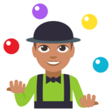 Man Juggling: Medium Skin Tone on JoyPixels 3.0