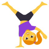Woman Cartwheeling on JoyPixels 3.0