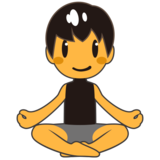 Man in Lotus Position on emojidex 1.0.33