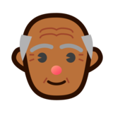 Old Man: Medium-Dark Skin Tone on emojidex 1.0.33