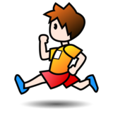 Person Running: Light Skin Tone on emojidex 1.0.33