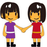 Women Holding Hands on emojidex 1.0.33