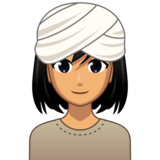 Woman Wearing Turban: Medium Skin Tone on emojidex 1.0.33