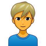 Man: Blond Hair on emojidex 1.0.34