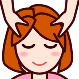 Person Getting Massage: Light Skin Tone on emojidex 1.0.34
