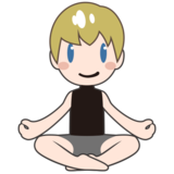 Man in Lotus Position: Light Skin Tone on emojidex 1.0.34