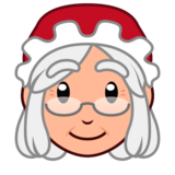 Mrs. Claus: Medium-Light Skin Tone on emojidex 1.0.34