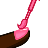Nail Polish: Dark Skin Tone on emojidex 1.0.34