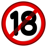 No One Under Eighteen on emojidex 1.0.34