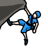 Person Climbing: Light Skin Tone on emojidex 1.0.34