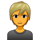 Person: Blond Hair on emojidex 1.0.34