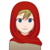 Woman with Headscarf: Light Skin Tone on emojidex 1.0.34