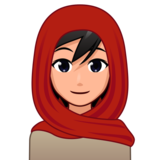 Woman with Headscarf: Medium-Light Skin Tone on emojidex 1.0.34
