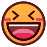 Grinning Squinting Face on emojidex 1.0.34