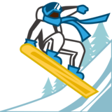 Snowboarder: Dark Skin Tone on emojidex 1.0.34