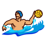 Person Playing Water Polo: Medium Skin Tone on emojidex 1.0.34