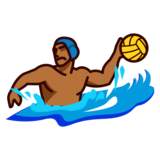 Person Playing Water Polo: Medium-Dark Skin Tone on emojidex 1.0.34
