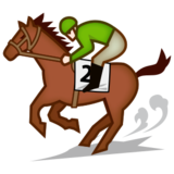 Horse Racing: Light Skin Tone on emojidex 1.0.14