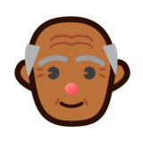 Old Man: Medium-Dark Skin Tone on emojidex 1.0.14