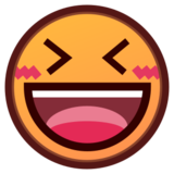 Grinning Squinting Face on emojidex 1.0.14