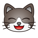 Grinning Cat with Smiling Eyes on emojidex 1.0.19