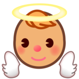 Baby Angel: Medium Skin Tone on emojidex 1.0.22