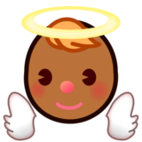 Baby Angel: Medium-Dark Skin Tone on emojidex 1.0.22