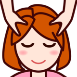 Person Getting Massage: Light Skin Tone on emojidex 1.0.22