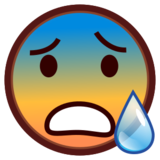 Anxious Face with Sweat on emojidex 1.0.22