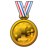1st Place Medal on emojidex 1.0.22
