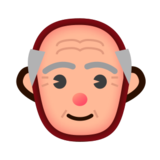 Old Man: Medium-Light Skin Tone on emojidex 1.0.22