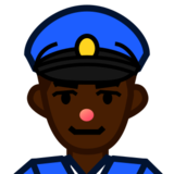 Police Officer: Dark Skin Tone on emojidex 1.0.22