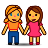 Women Holding Hands on emojidex 1.0.22